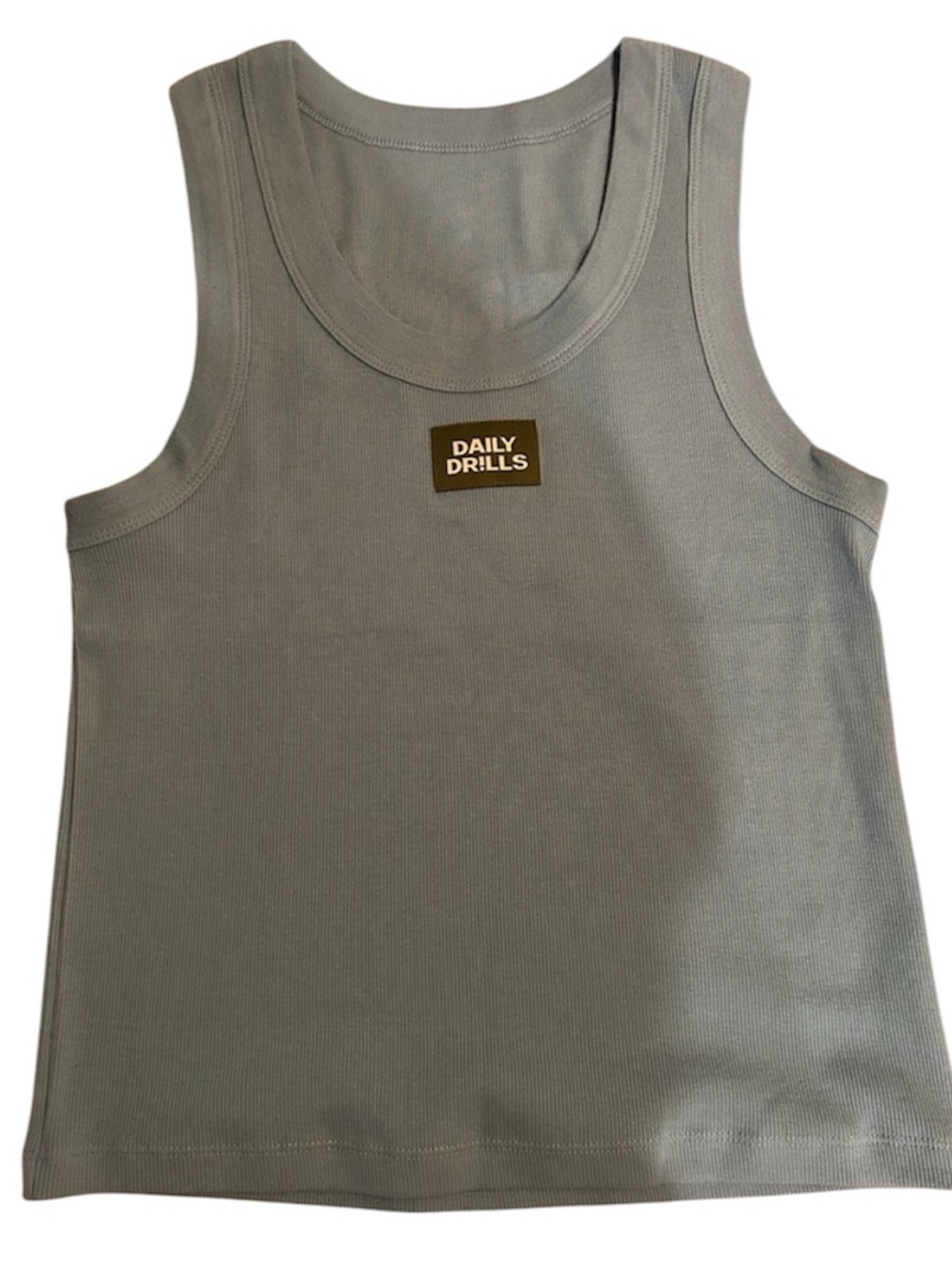 Daily Drills Logo Ribbed Tank in Malibu-Size M/L-NWOT - Picture 4 of 6